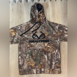 Realtree Brown and Black Camo Pullover with White Logo